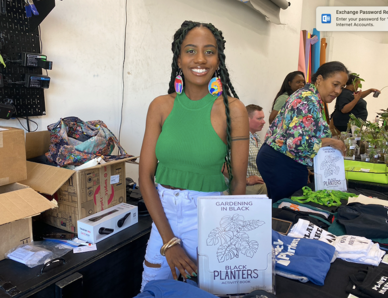 Ashley Nussman-Berry, organizer of Saturday's social, poses for a portrait.